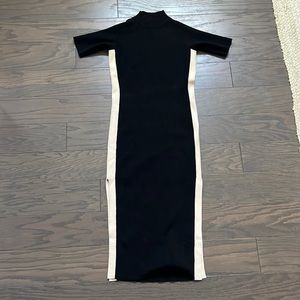 Monrow Supersoft Sweater Knit Color Block Dress